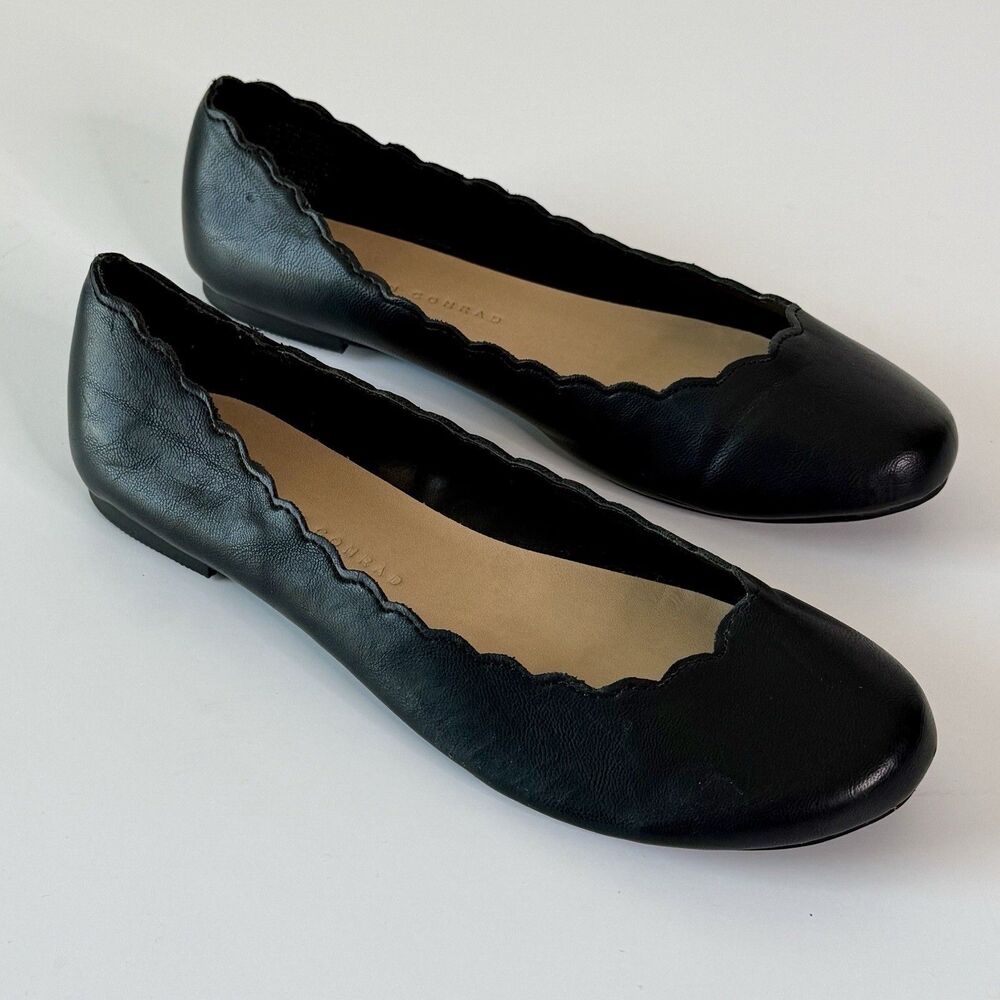 Coach Women's Size 8M Memory Foam Black Ballet Flats Comfort Shoes